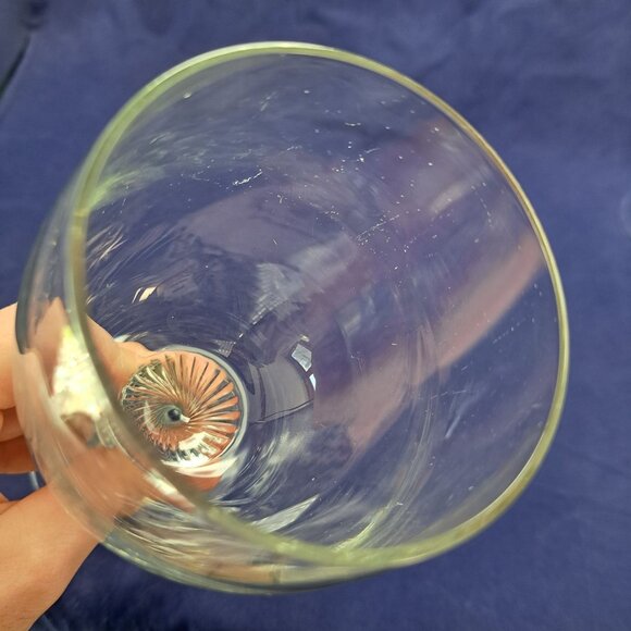 Vintage Twisted Stem Clear Glass Water Goblet - Picture 10 of 15